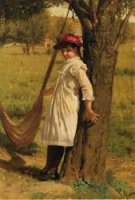 Give Me a Swing? - Oil Painting Reproduction On Canvas