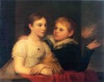 The Brinton Children - Thomas Sully Oil Painting