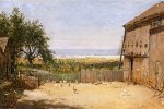 The Sea from the Dove Cote, Newport, Rhode Island - Thomas Worthington Whittredge Oil Painting