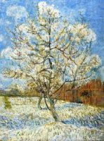 Peach Trees in Blossom - Vincent Van Gogh Oil Painting