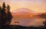 Mount Katahdin from Millinocket Camp - Frederic Edwin Church Oil Painting