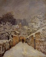 Snow at Louveciennes IV - Oil Painting Reproduction On Canvas