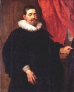 Portrait Of A Man, Probably Peter Van Hecke - Peter Paul Rubens Oil Painting