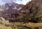 Mountain Lake II - Albert Bierstadt Oil Painting