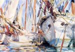 White Ships - John Singer Sargent Oil Painting