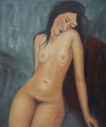 Female Nude - Amedeo Modigliani Oil Painting
