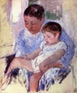 Jenny and Her Sleepy Child - Mary Cassatt oil painting,