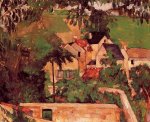 Landscape at Auvers - Paul Cezanne Oil Painting
