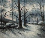 Melting Snow, Fontainebleau II - Paul Cezanne Oil Painting