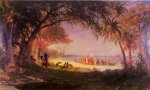 The Landing of Columbus - Albert Bierstadt Oil Painting