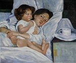 Breakfast in Bed II - Mary Cassatt Oil Painting