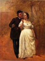 Courting - John George Brown Oil Painting