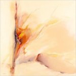 Modern Abstract-Pale Yellow - Oil Painting Reproduction On Canvas