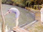 Bathers, Banks of the Yerres - Gustave Caillebotte Oil Painting