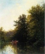 On the Mill Stream - Alfred Thompson Bricher Oil Painting