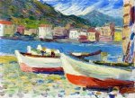 Rapallo, Boats - Oil Painting Reproduction On Canvas