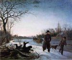 Winter - Thomas Birch Oil Painting