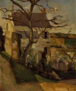 House and Tree, the Hermitage, Pontoise - Paul Cezanne Oil Painting