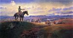 Charles M. Russell and His Friends - Charles Marion Russell Oil Painting