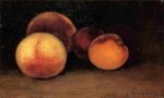 Peaches, Nectarines and Apricots - Gustave Caillebotte Oil Painting