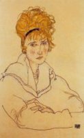 Portrait of Edith Schiele - Oil Painting Reproduction On Canvas