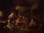 The Lean Kitchen - Jan Steen oil painting