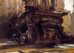 Fountain at Bologna - John Singer Sargent Oil Painting
