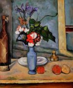 La Vase Bleu - Paul Cezanne Oil Painting