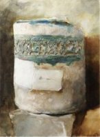 Persian Artifact with Faience Decoration - John Singer Sargent Oil Painting