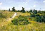 Shinnecock Landscape with Figures - William Merritt Chase Oil Painting
