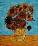 Sunflowers IV - Vincent Van Gogh Oil Painting