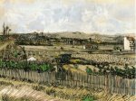 Harvest in Provence, at the Left Montmajour - Vincent Van Gogh Oil Painting