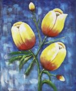 Branches of a Blooming Magnolia Tree - Oil Painting Reproduction On Canvas