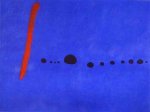 Blue II by Miro - oil painting reproduction on canvas