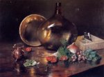 Still Life-Brass and Glass - William Merritt Chase Oil Painting