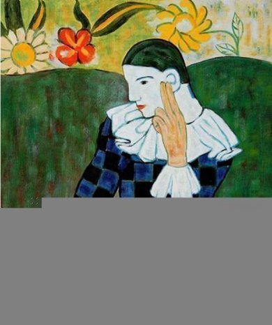 Harlequin Leaning on his Elbow - Oil Painting Reproduction On Canvas