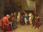 School Rules - William Holbrook Beard Oil Painting