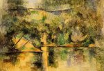 Reflections in the Water - Paul Cezanne Oil Painting