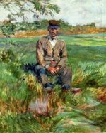 A Laborer at Celeyran - Henri De Toulouse-Lautrec Oil Painting