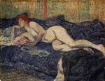 Reclining Nude - Henri De Toulouse-Lautrec Oil Painting
