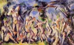 Bathers (study) - Paul Cezanne oil painting