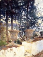 Corfu: The Terrace - John Singer Sargent Oil Painting