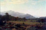 Autumn in the Conway Meadows Looking towards Mount Washington, New Hampshire - Albert Bierstadt Oil Painting