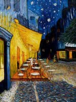 Cafe Terrace at Night V - Vincent Van Gogh oil painting