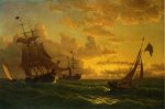 Shipping in Rough Waters - William Bradford Oil Painting
