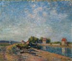 Saint-Mammes, Loing Canal - Oil Painting Reproduction On Canvas