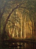 The Old Hunting Ground II - Thomas Worthington Whittredge Oil Painting