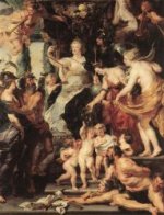 The Happiness of the Regency - Peter Paul Rubens oil painting