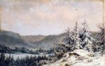 Early Snow - William Mason Brown Oil Painting