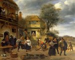 Peasants before an Inn - Oil Painting Reproduction On Canvas